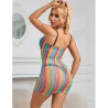 Subblime - 952457 Robe Réseille Sans Manches Épaules Dénudées Arc-En-Ciel Taille Unique